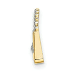 Load image into Gallery viewer, 14K Yellow Gold & Rhodium Purse Slide Pendant