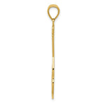 Load image into Gallery viewer, 14K Yellow Gold Large Guitar w/Strap Textured Pendant