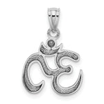 Load image into Gallery viewer, 14K White Gold Polished Om Symbol Pendant