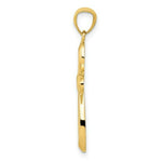 Load image into Gallery viewer, 14K Yellow Gold Polished Ribbon Cross Pendant