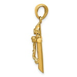 Load image into Gallery viewer, 14K Yellow Gold Polished 2-D Crucifix with Jesus on Cross Pendant