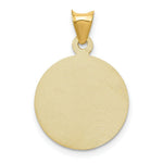 Load image into Gallery viewer, 14K Yellow Gold Polished & Diamond-cut Sagrado Corazon Circle Pendant