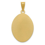 Load image into Gallery viewer, 14K Yellow Gold Polished & Diamond-cut Lady of Guadalupe Oval Pendant