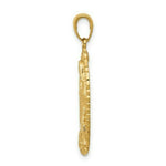 Load image into Gallery viewer, 14K Yellow Gold Polished Guadalupe Oval Disc Engraved Pendant