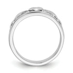Load image into Gallery viewer, 14K White Gold Claddagh Ring Size 6