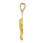 Load image into Gallery viewer, 14K Yellow Gold Satin and Polished Mary Pendant