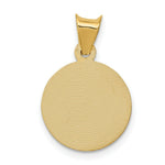 Load image into Gallery viewer, 14K Yellow Gold Polished and Diamond-cut Baptism Circle Pendant