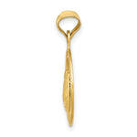 Load image into Gallery viewer, 14K Yellow Gold Polished and Diamond-cut Baptism Circle Pendant
