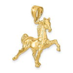 Load image into Gallery viewer, 14K Yellow Gold Polished and Diamond-cut Baptism Circle Pendant