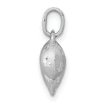 Load image into Gallery viewer, 14k White Gold Satin & Diamond Cut Puffed Heart Pendant