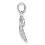 Load image into Gallery viewer, 14k White Gold Polished Cut-out 3-Heart Pendant