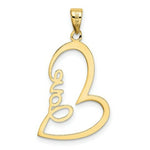 Load image into Gallery viewer, 14k Yellow Gold Polished Love Heart Pendant