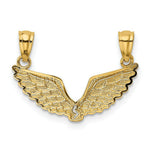 Load image into Gallery viewer, 14K Yellow Gold Polished Break Apart Angel Wings Pendant