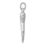 Load image into Gallery viewer, 14k White Gold Italian Horn Charm