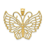 Load image into Gallery viewer, 14k Yellow Gold Polished Butterfly Pendant