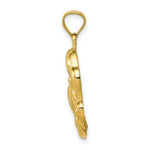 Load image into Gallery viewer, 14k Yellow Gold Polished Crab Pendant