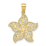 Load image into Gallery viewer, 14K Yellow Gold Polished Filigree Starfish Pendant
