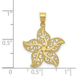 Load image into Gallery viewer, 14K Yellow Gold Polished Filigree Starfish Pendant