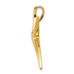 Load image into Gallery viewer, 14k Yellow Gold Polished Starfish Slide