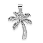 Load image into Gallery viewer, 14k White Gold Polished Palm Tree Pendant