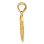 Load image into Gallery viewer, 14K Two-tone Gold with Rhodium Polished American Flag & USA in Heart Pendant
