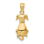 Load image into Gallery viewer, 14K Yellow Gold Polished Sitting Dog Pendant