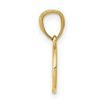 Load image into Gallery viewer, 14K Yellow Gold Polished Enameled Eye Pendant