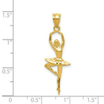 Load image into Gallery viewer, 14k Yellow Gold Polished Large Ballerina Pendant