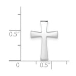 Load image into Gallery viewer, 14k White Gold Polished Cross Chain Slide