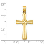 Load image into Gallery viewer, 14K Yellow Gold Hollow Cross Pendant