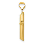 Load image into Gallery viewer, 14K Yellow Gold Polished Tube Cross Pendant