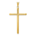 Load image into Gallery viewer, 14k Yellow Gold Polished Tube Cross Pendant