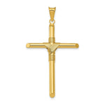 Load image into Gallery viewer, 14k Yellow Gold Polished Tube Cross Pendant