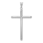 Load image into Gallery viewer, 14k White Gold Polished Tube Cross Pendant