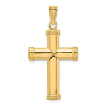 Load image into Gallery viewer, 14k Yellow Gold Polished Stamping Cross Pendant