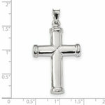 Load image into Gallery viewer, 14k White Gold Polished Stamping Cross Pendant