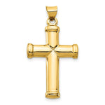 Load image into Gallery viewer, 14K Yellow Gold Polished Stamping Cross Pendant
