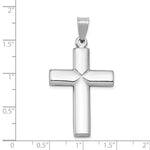 Load image into Gallery viewer, 14k White Gold Stamping Cross Pendant