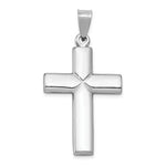 Load image into Gallery viewer, 14k White Gold Stamping Cross Pendant