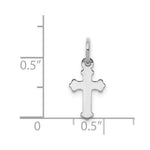 Load image into Gallery viewer, 14k White Gold Mini Polished Cross Charm
