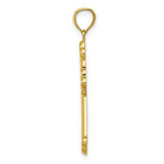 Load image into Gallery viewer, 14k Yellow Gold Satin & Polished Budded Cross Pendant