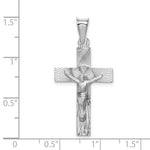 Load image into Gallery viewer, 14k White Gold Crucifix Pendant