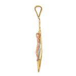 Load image into Gallery viewer, 14k Tri-color Gold Mariner Crucifix Pendant