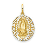 Load image into Gallery viewer, 14k Two-Tone Gold Our Lady Of Guadalupe Pendant