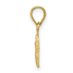 Load image into Gallery viewer, 14K Yellow Gold Satin & Diamond-cut Our Lady of Guadalupe Pendant