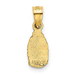 Load image into Gallery viewer, 14K Yellow Gold Satin & Diamond-cut Our Lady of Guadalupe Pendant
