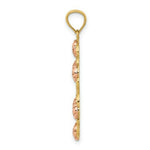 Load image into Gallery viewer, 14k Two Tone Gold White Rhodium Our Lady of Guadalupe Pendant