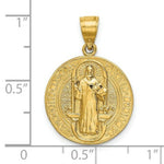 Load image into Gallery viewer, 14k Yellow Gold San Benito 2 Sided Round Pendant