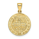 Load image into Gallery viewer, 14k Yellow Gold San Benito 2 Sided Round Pendant