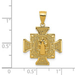 Load image into Gallery viewer, 14k Yellow Gold San Benito 2-Sided Cross Pendant